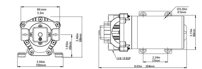 sprayer water pump